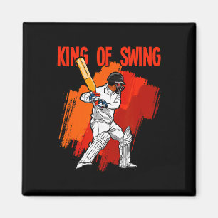 King Of Cricket Magnet