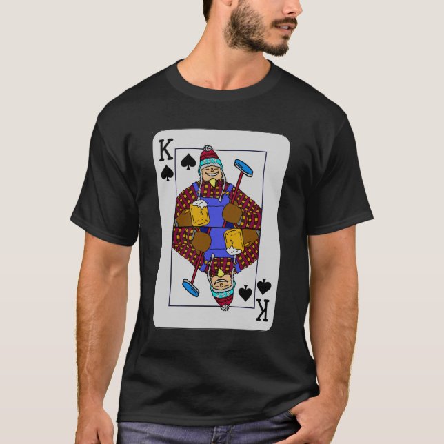 King of curling (front) T-Shirt (Front)