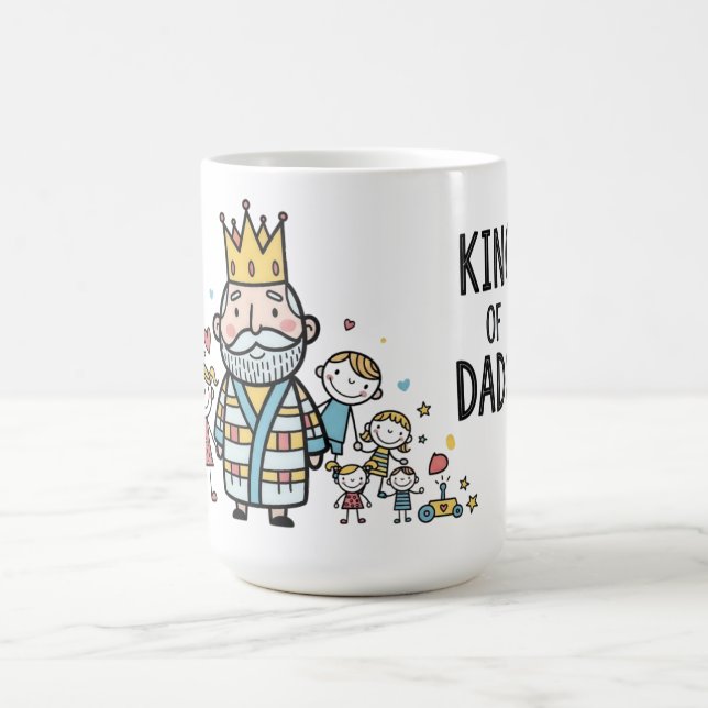 King of Dads Father's Day Coffee Mug (Center)
