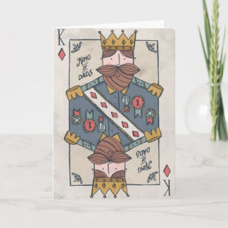 King of Dads – Funny Playing Card Illustration Fat