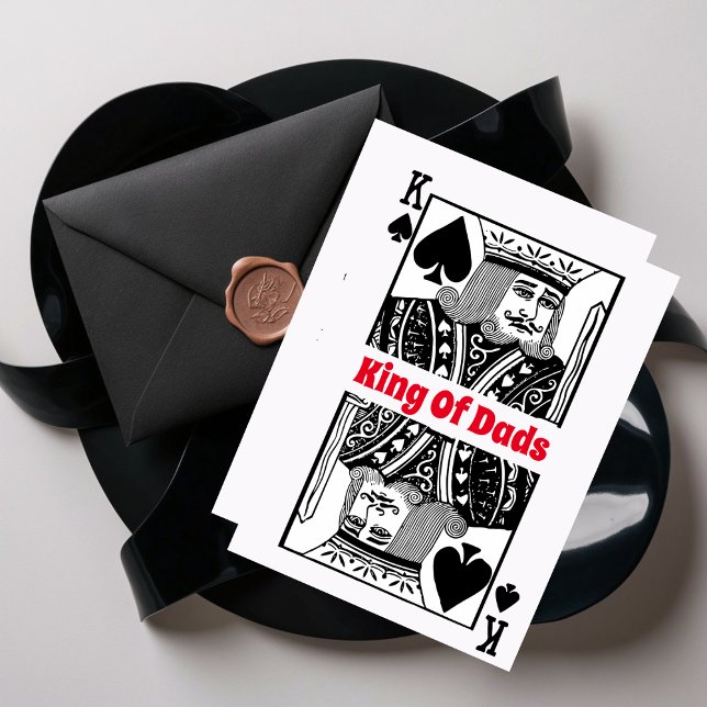 King Of Dads Playing Card Happy Father's Day Card (Creator Uploaded)