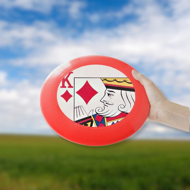 King of Diamonds Card Face Frisbee (Creator Uploaded)