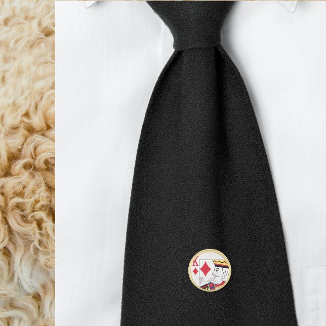 King Of Diamonds Gold Finish Lapel Pin (Creator Uploaded)