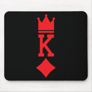 King of Diamonds Playing Card Halloween Costume Mouse Pad