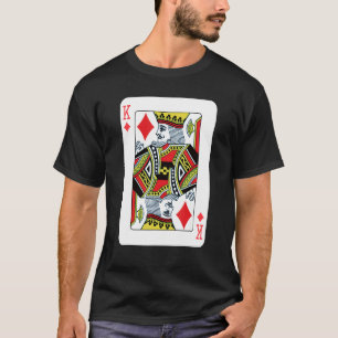 King Of Diamonds Playing Card Poker T-Shirt