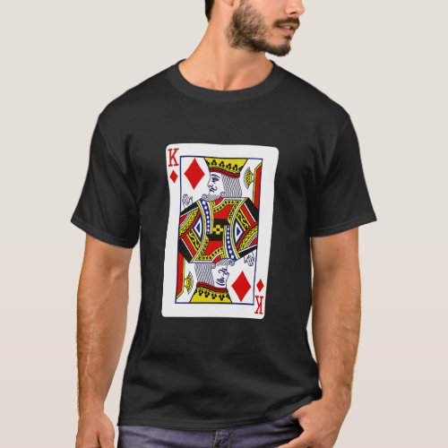 King Of Diamonds Playing Cards Halloween Costume T_Shirt