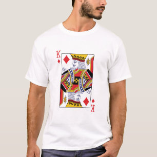 King of Diamonds Poker Casino Playing Card T-Shirt