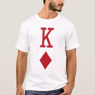 King of Diamonds Red Playing Card T-Shirt