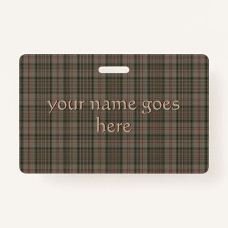 King of England Balmoral Royal Tartan Badge
