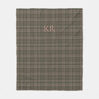 King of England Balmoral Royal Tartan Fleece Blanket