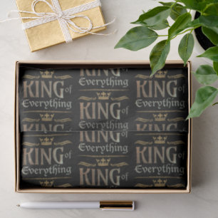 KING of EVERYTHING - Elegant Rich Royal Crown Tissue Paper