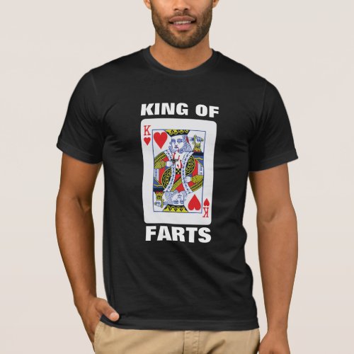 KING OF FARTS PLAYING CARD PARODY  T_Shirt
