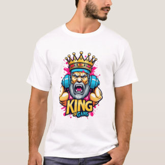 King of Gains – Men's Gym Workout T-Shirt 