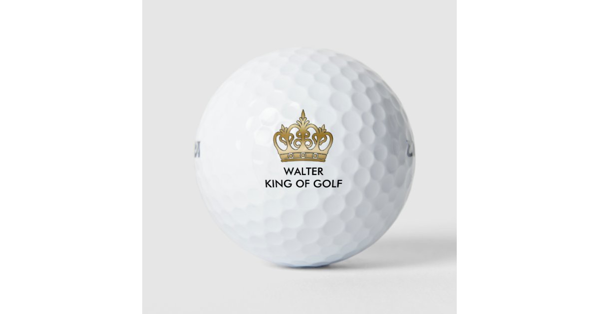 King Of Golf Monogram Golf Balls | Zazzle
