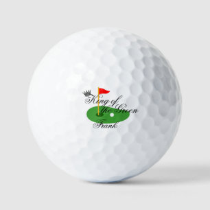 King of Golf Personalized Dad Mom Golf Balls -Gift
