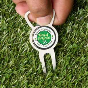 'King of Grass' BEST DAD EVER green Divot Tool