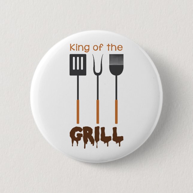 King Of Grill Button (Front)