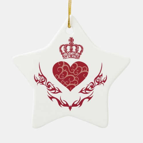 King of heart ceramic ornament