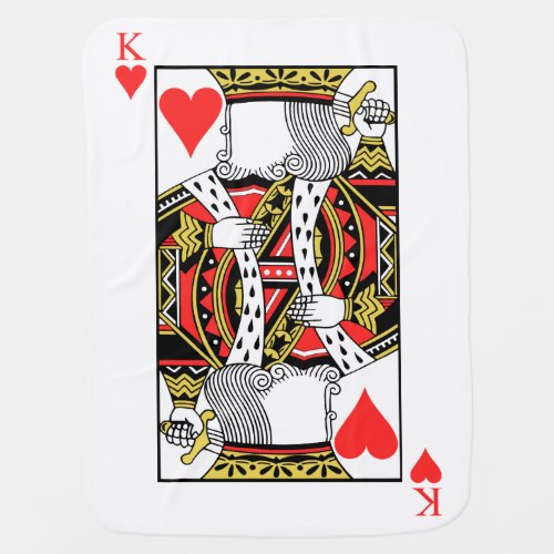 King of Hearts _ Add Your Image Swaddle Blanket