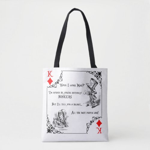 King of Hearts Alice Tote Bag