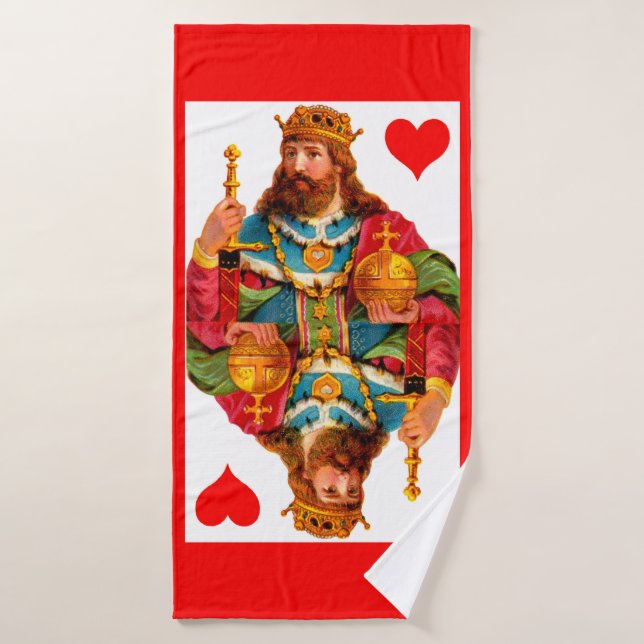 King of Hearts Bath Towel Set (Bath Towel)