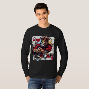 King of Hearts — Bold Royal Playing Card Illustrat T-Shirt