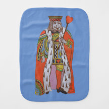 King of Hearts Burp Cloth