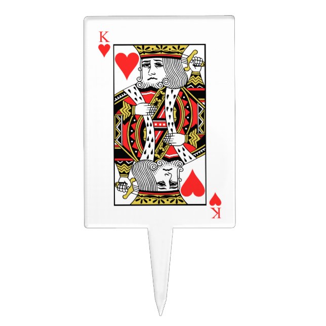 King of Hearts Cake Topper (Front)