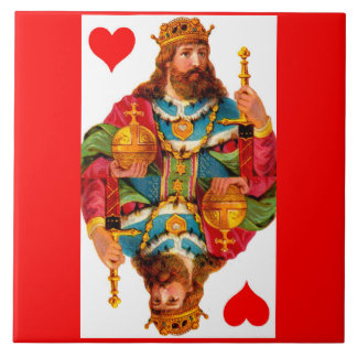 King of Hearts Ceramic Tile