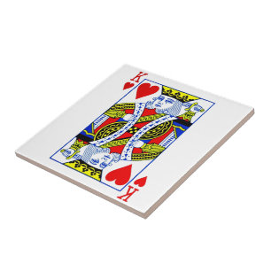 King of Hearts Ceramic Tile