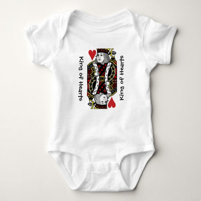 King of Hearts Design Baby Clothing