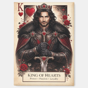 King of Hearts Gothic Tarot Card Magnet