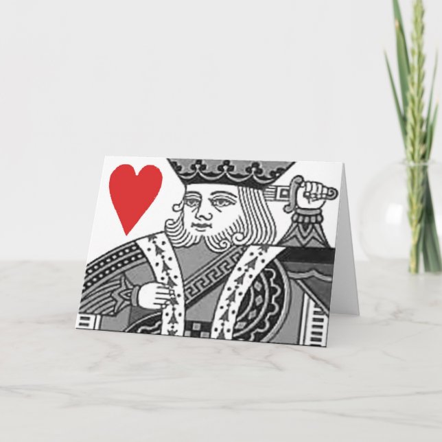 King of Hearts Holiday Card (Front)