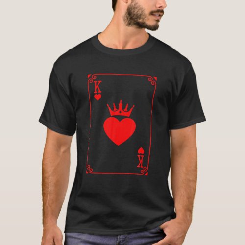 King Of Hearts King And Queen Easy Couple Hallowee T_Shirt