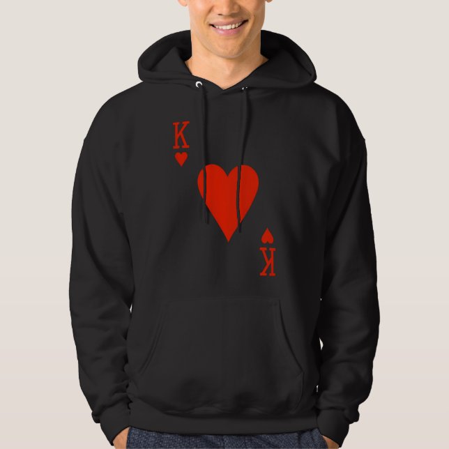 King Of Hearts Matching Couple Saint Valentine's Hoodie (Front)