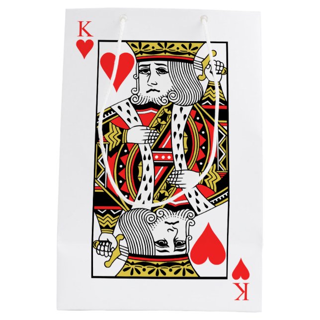 King of Hearts Medium Gift Bag (Back)