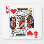 King of Hearts Mouse pad<br><div class="desc">The king of hearts mousepad is an excellent accessory for the online card player.</div>