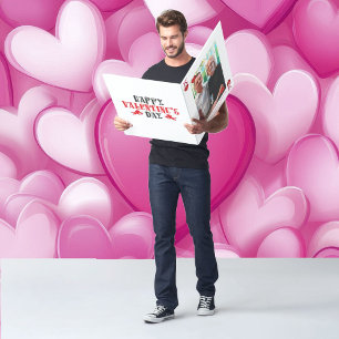 King of Hearts Photo Custom Text Valentine's Day Card