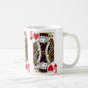King Of Hearts Playing Card Coffee Mug
