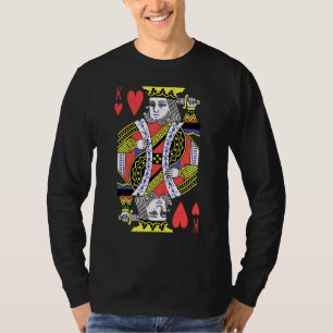 King Of Hearts Playing Card Halloween Costume Vale T-Shirt