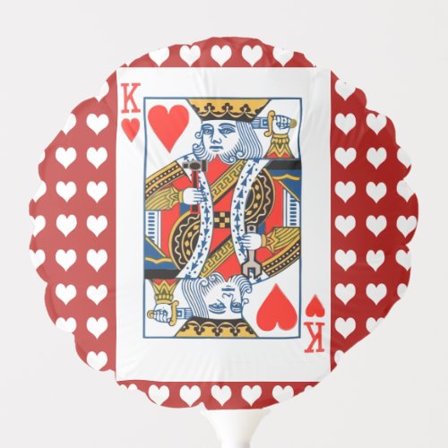 King of Hearts playing card image Balloon
