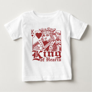 King of Hearts Playing Card Valentine  Baby T-Shirt