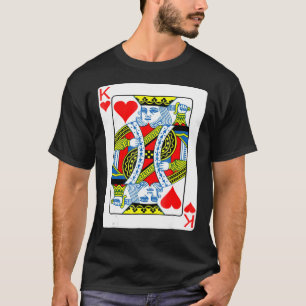 King Of Hearts Playing Card Valentines Day T-Shirt