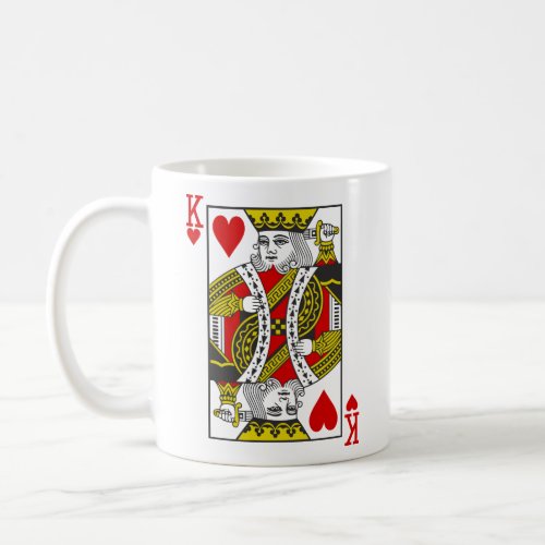 King of Hearts Playing Cards Coffee Mug