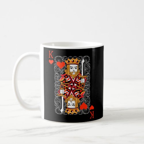 King Of Hearts Playing Cards Halloween Coffee Mug