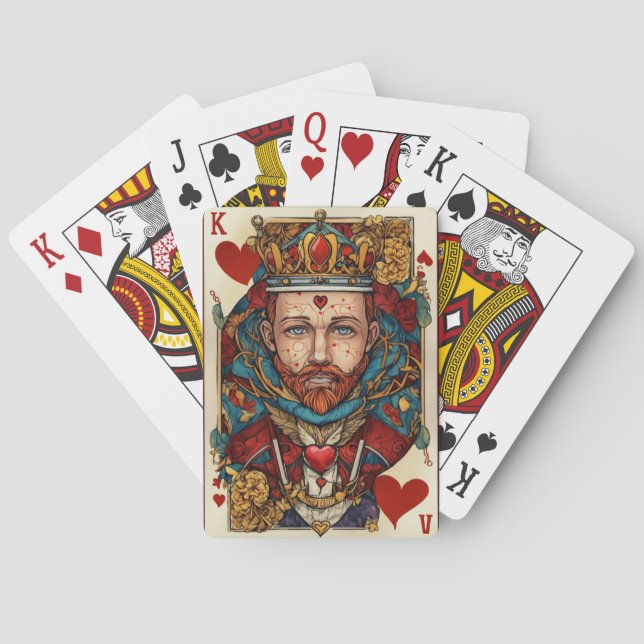 "King of hearts" Poker Cards (Back)