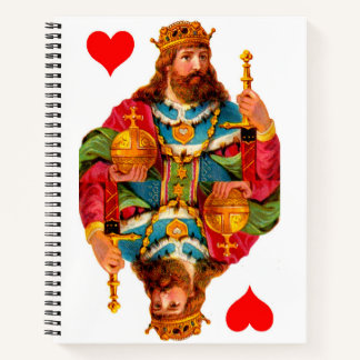 King of Hearts Queen of Hearts notebook