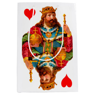 King of Hearts Queen of Hearts print Medium Gift Bag