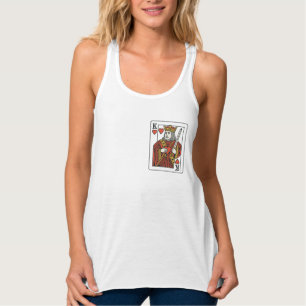 King of Hearts — Regal Red & Gold Tank Top