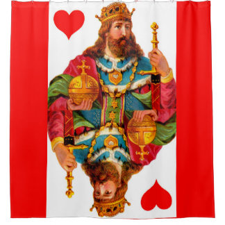 King of Hearts Shower Curtain